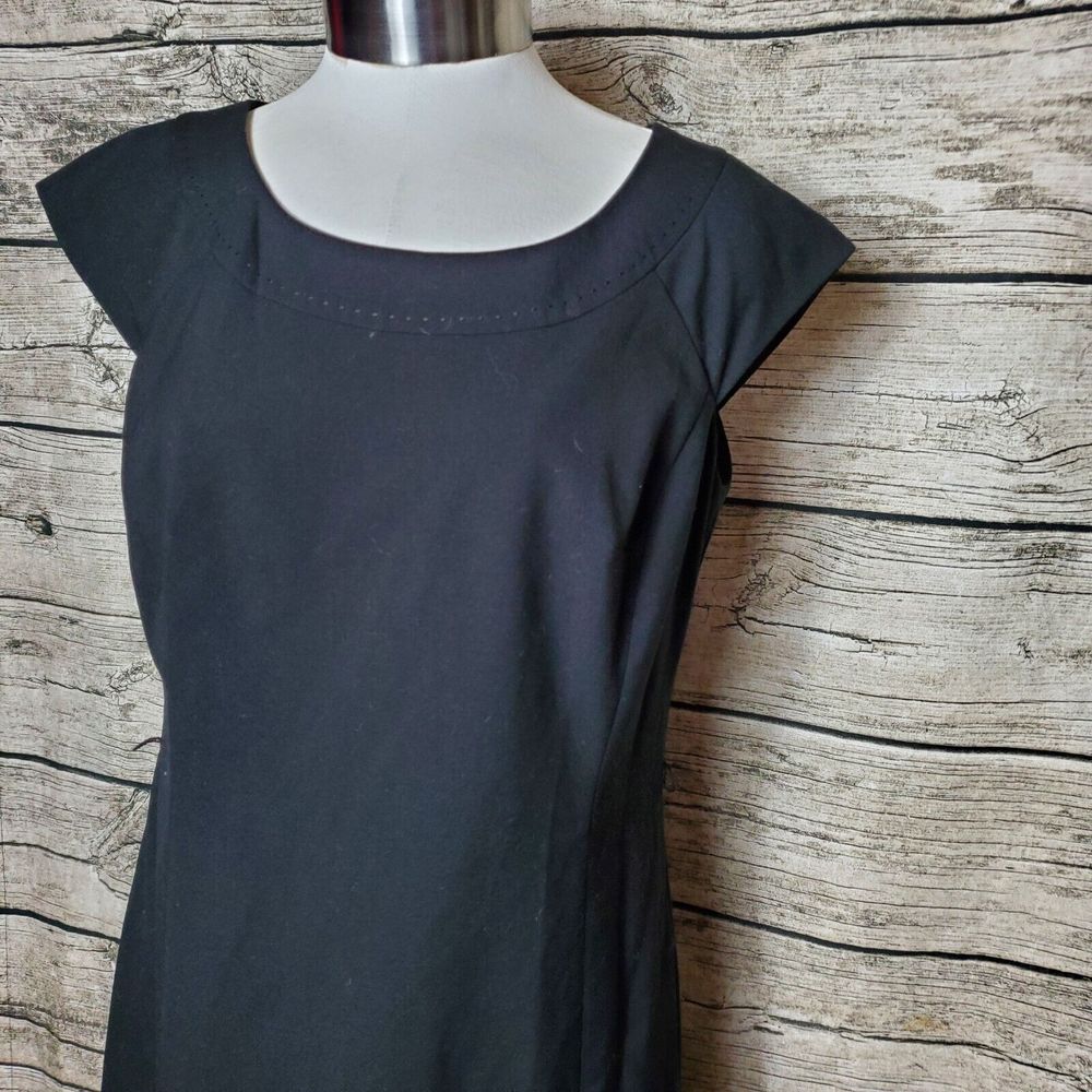 Jones New York Collection Stretch Black Sleeveless Dress Size 4 - Picture 3 of 9